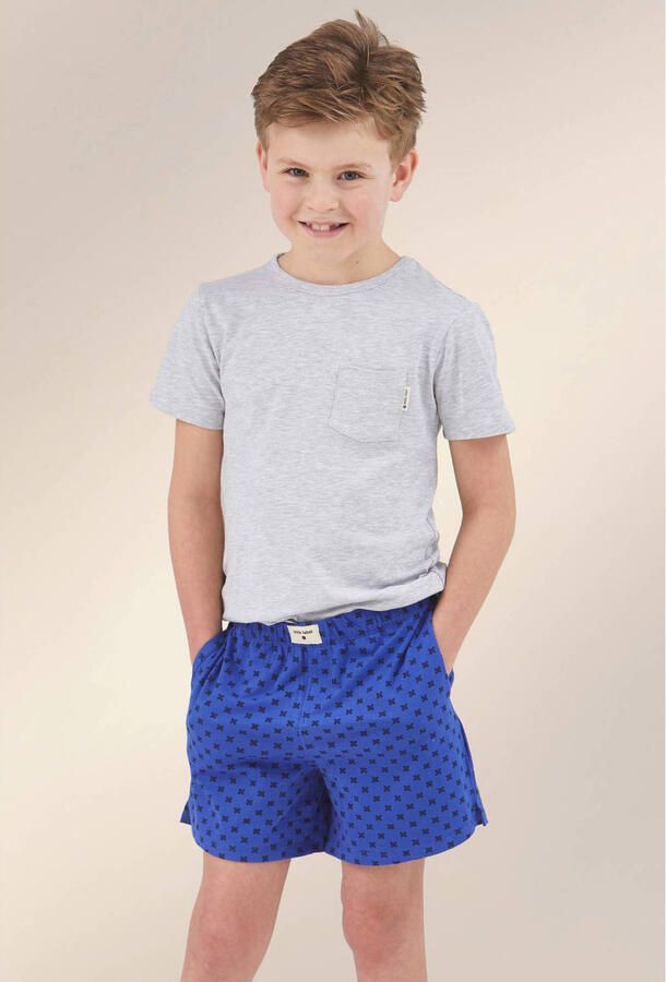 Little Label shortama grijs blauw