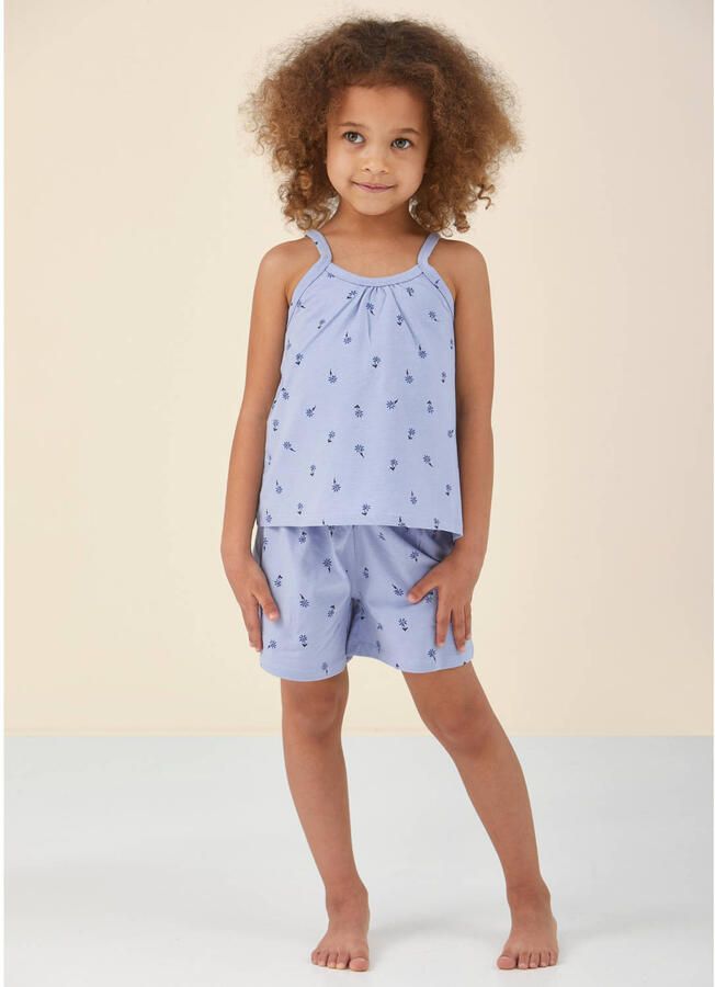 Little Label shortama met all over print blauw - Foto 3