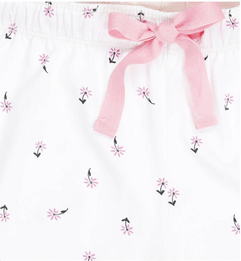 Little Label shortama met all over print wit