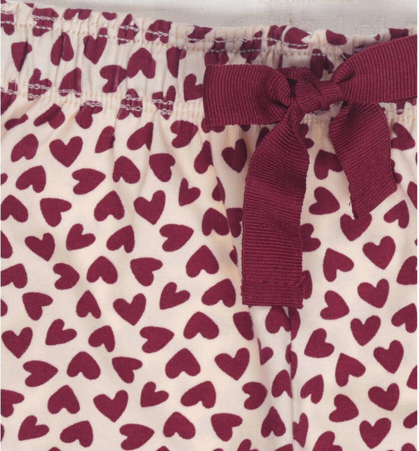 Little Label shortama met hartjesprint rood - Foto 2