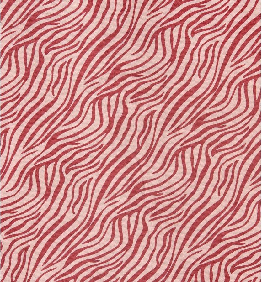 Little Label shortama met all over print van katoen roze rood Meisjes Stretchkatoen Klassieke kraag 122
