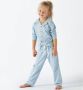 Little Label pyjama met sterren van biologisch katoen blauw Meisjes Stretchkatoen (duurzaam) Klassieke kraag 146 152 - Thumbnail 1