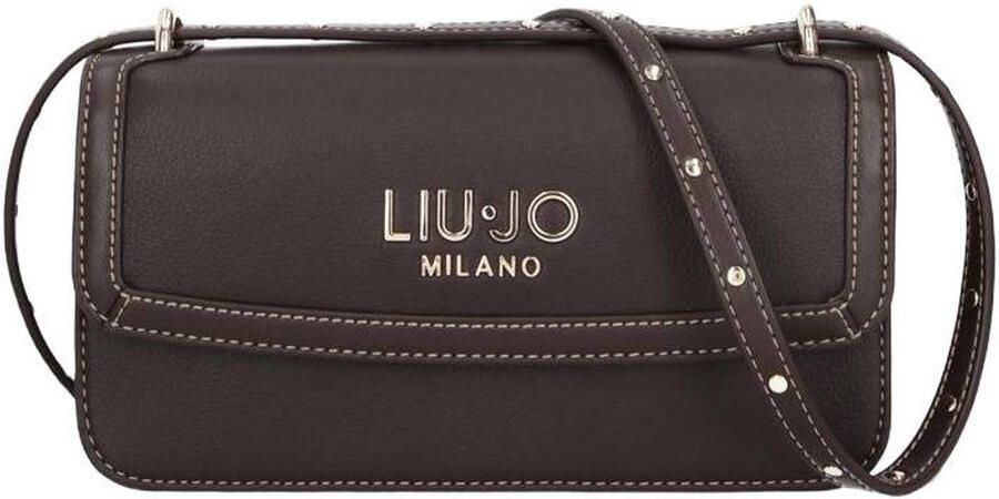 Liu Jo crossbody tas Evrim donkerbruin