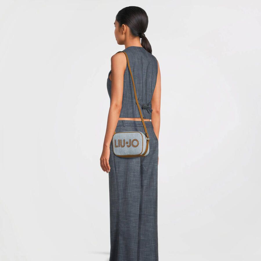 Liu Jo denim crossbody tas blauw - Foto 2