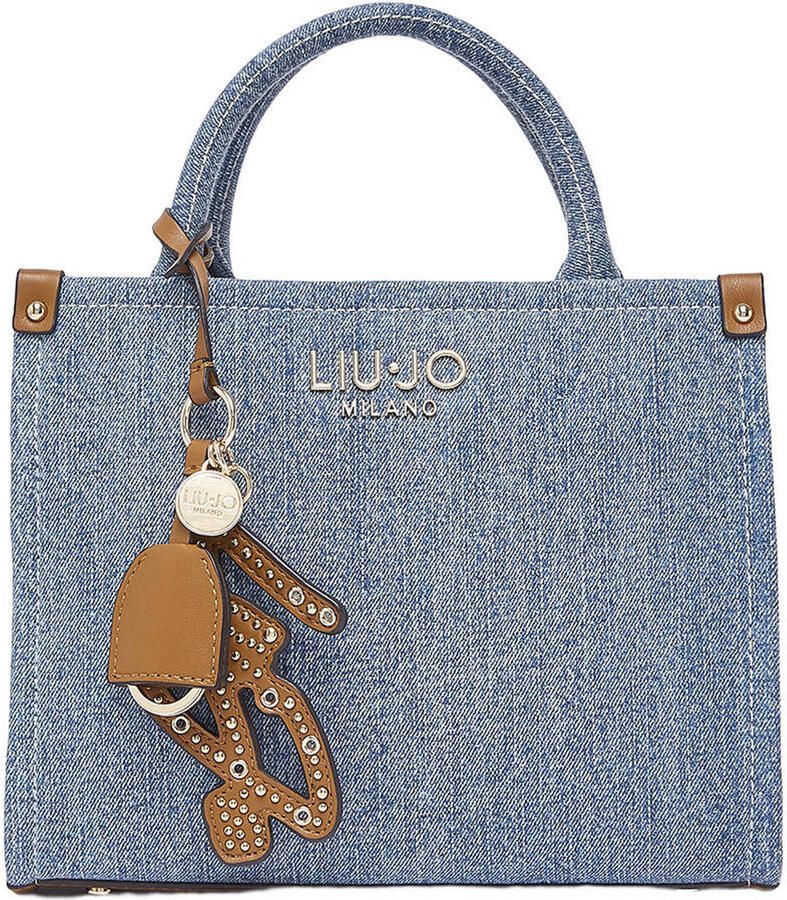 Liu Jo denim mini shopper blauw