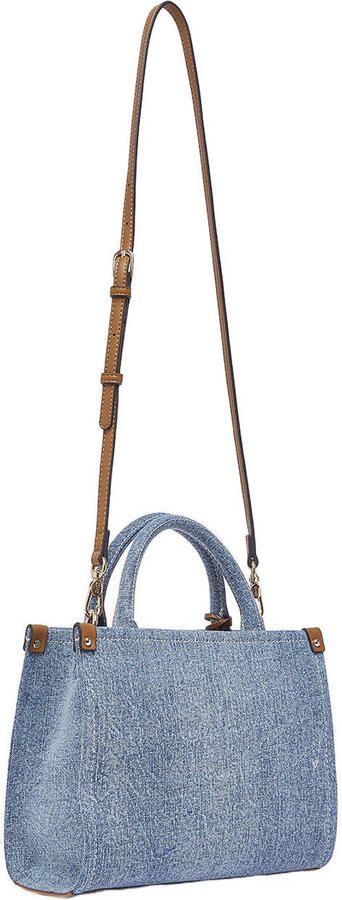 Liu Jo denim mini shopper blauw - Foto 3
