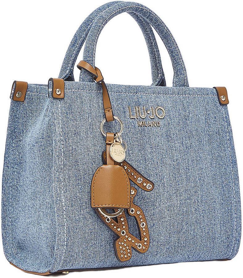 Liu Jo denim mini shopper blauw - Foto 2
