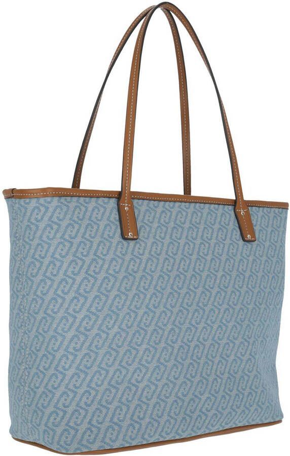 Liu Jo White Tote Bag in denim-look model 'Evrim' - Foto 3