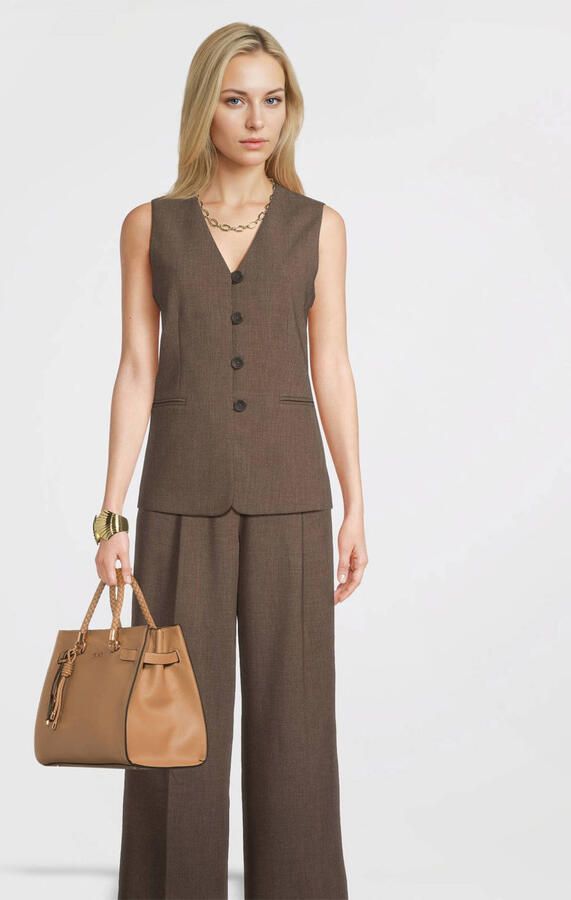 Liu Jo White Handtas met labelapplicatie model 'MANHATTAN'