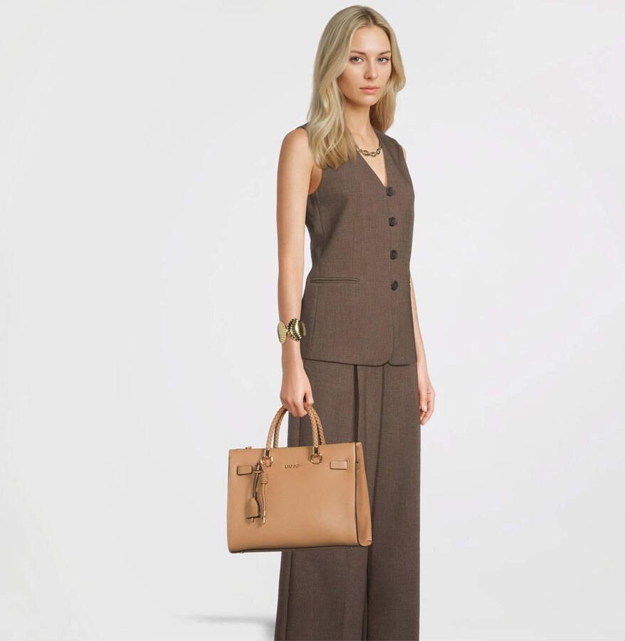 Liu Jo White Handtas met labelapplicatie model 'MANHATTAN' - Foto 2