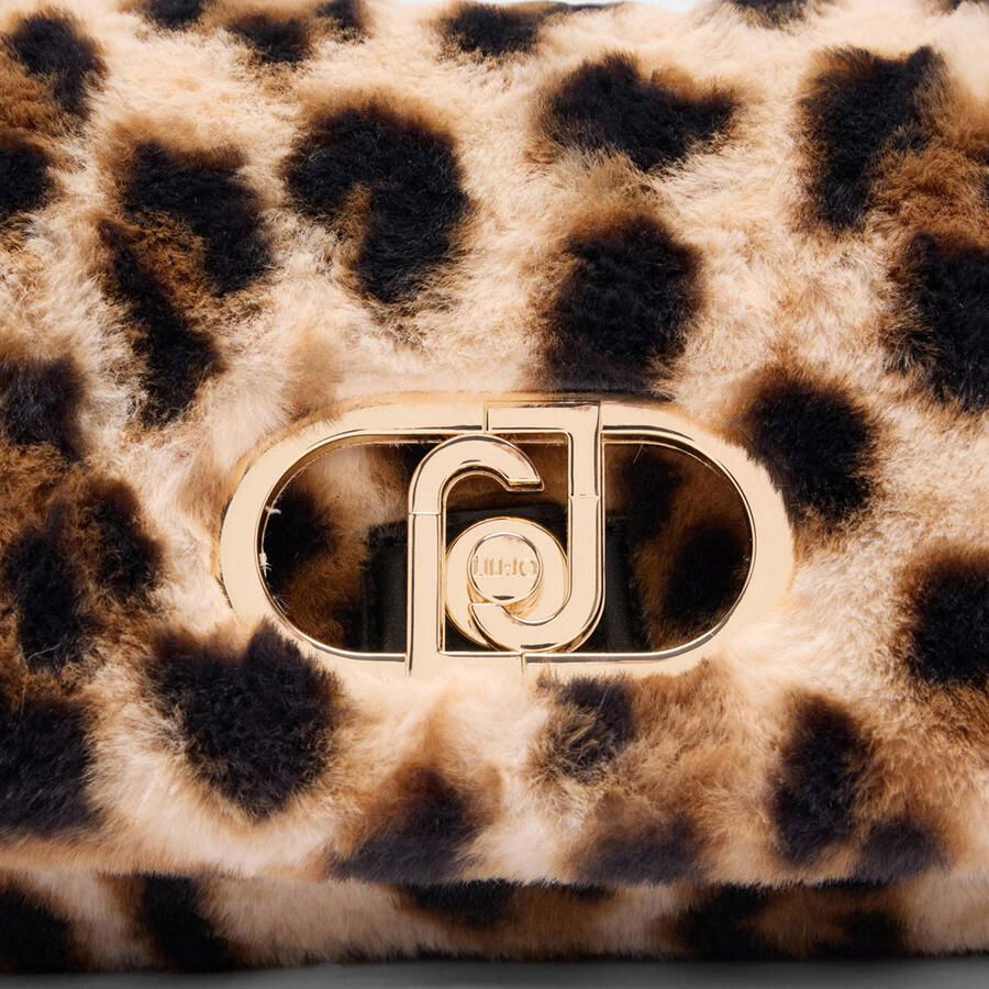 Liu Jo schoudertas met panterprint Lapuffy bruin