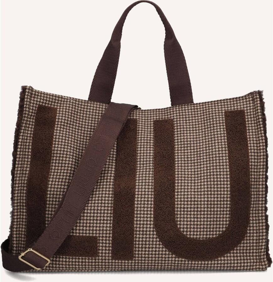 Liu Jo White Tote tas met label-details