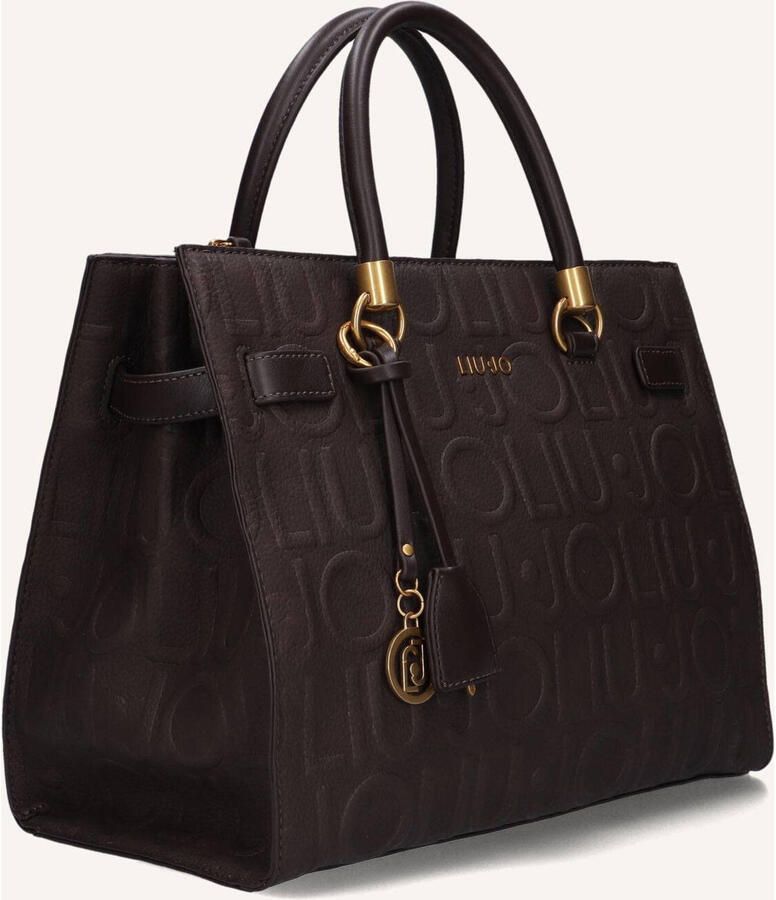 Liu Jo White Tote tas met all-over logodetail model 'Manhattan' - Foto 2