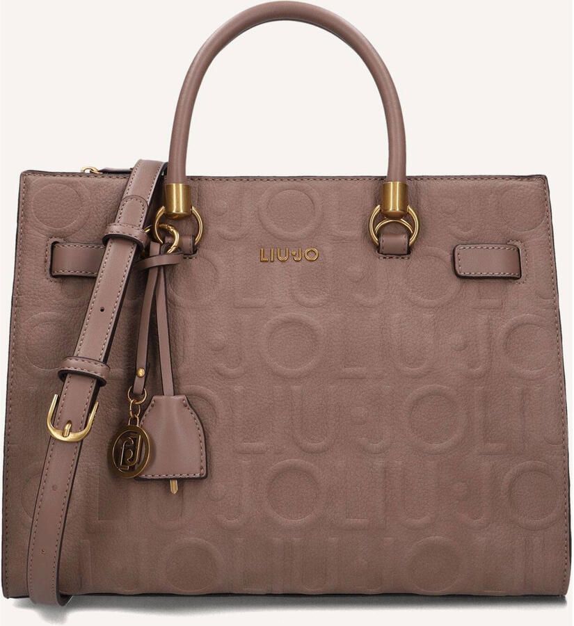 Liu Jo White Tote tas met all-over logodetail model 'Manhattan'