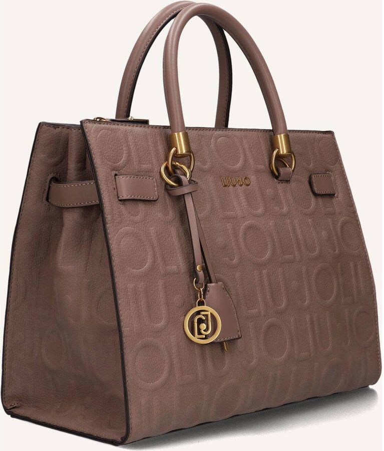 Liu Jo White Tote tas met all-over logodetail model 'Manhattan' - Foto 2