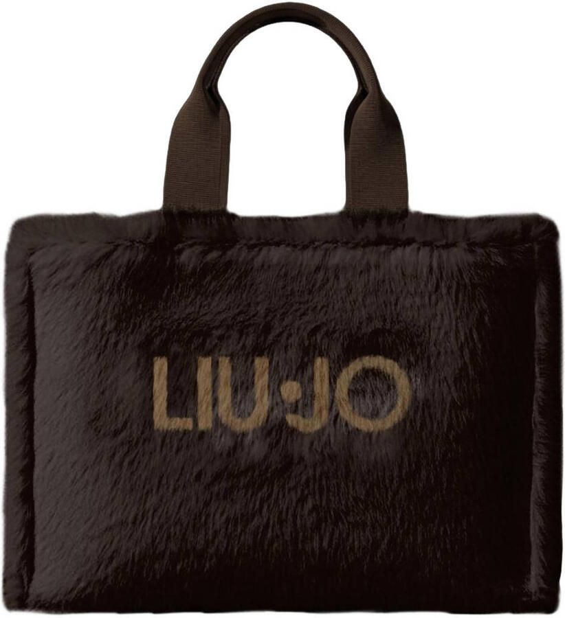 Liu Jo shopper van imitatiebont donkerbruin