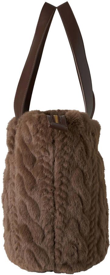 Liu Jo White Tote bag met imitatiebont - Foto 4