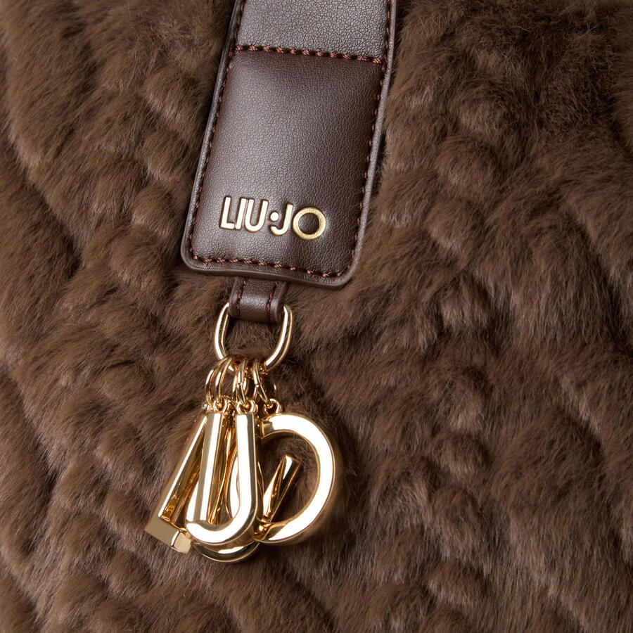 Liu Jo White Tote bag met imitatiebont - Foto 2