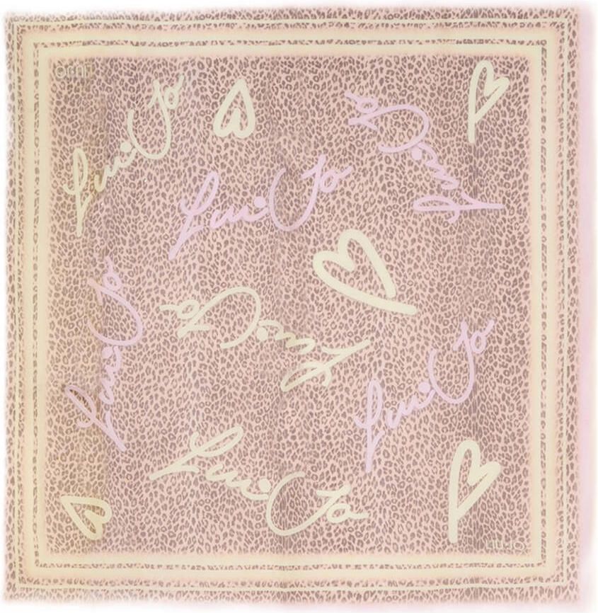 Liu Jo Luipaardprint Beige Sjaal Multicolor Dames