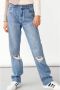 LMTD high waist loose fit jeans NLFBIZZA light denim Blauw Effen 176 - Thumbnail 1