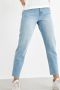 LMTD high waist mom jeans NLFRAVEN light denim Blauw Effen 158 - Thumbnail 1