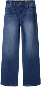 LMTD high waist wide leg jeans NLFTECES medium blue denim