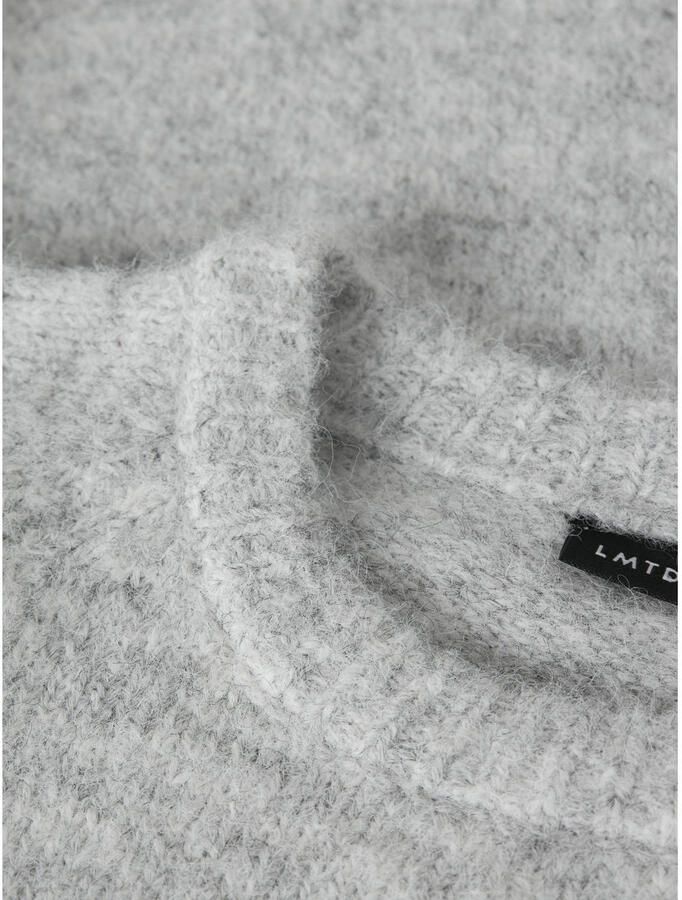 LMTD gebreide trui met wol grijs Meisjes Polyester Ronde hals Effen - Foto 2