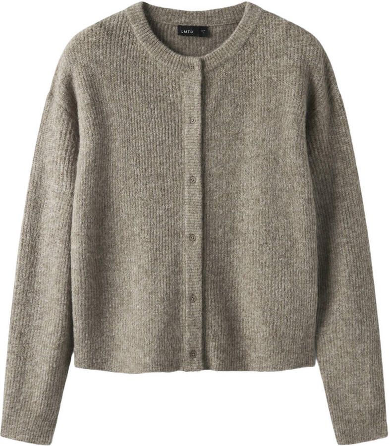LMTD gebreide vest met wol bruin