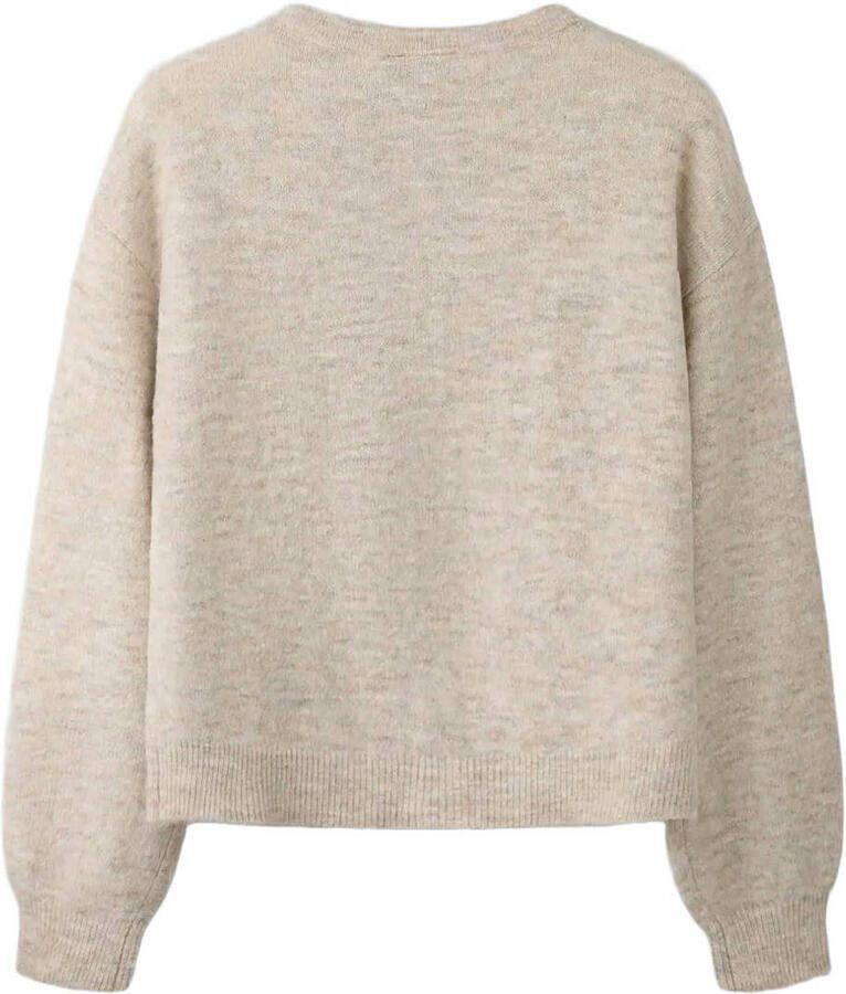 LMTD gemêleerd gebreide vest beige - Foto 2