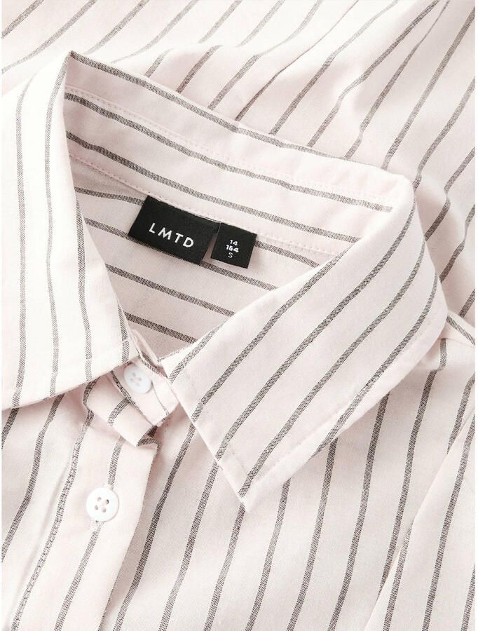 LMTD gestreepte blouse lichtroze - Foto 2