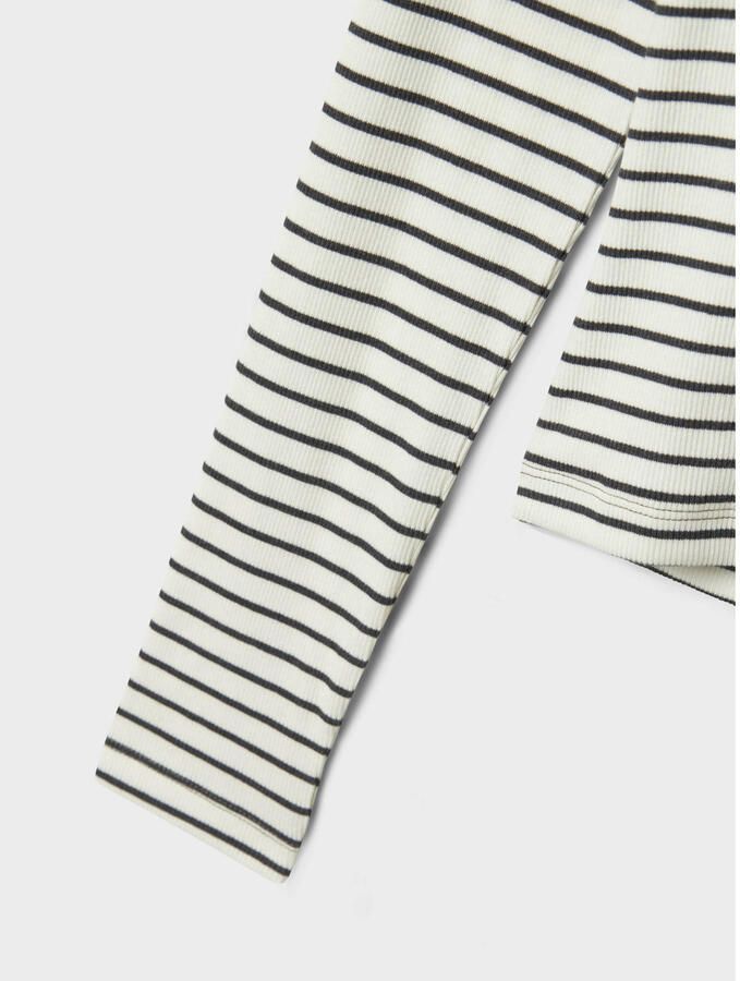 LMTD gestreepte longsleeve grijs rib gebreid - Foto 2