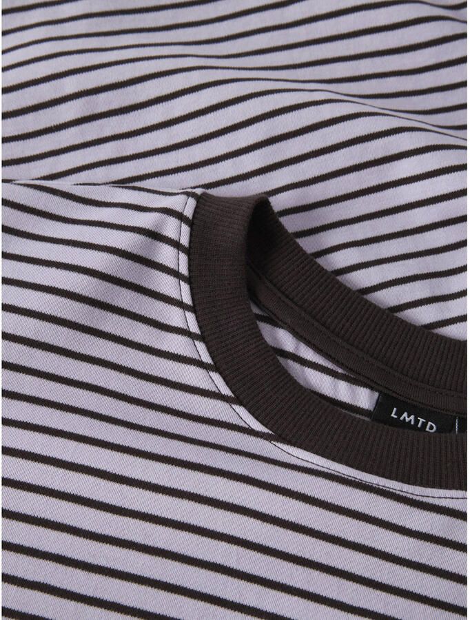 LMTD gestreepte longsleeve lila donkerbruin - Foto 2