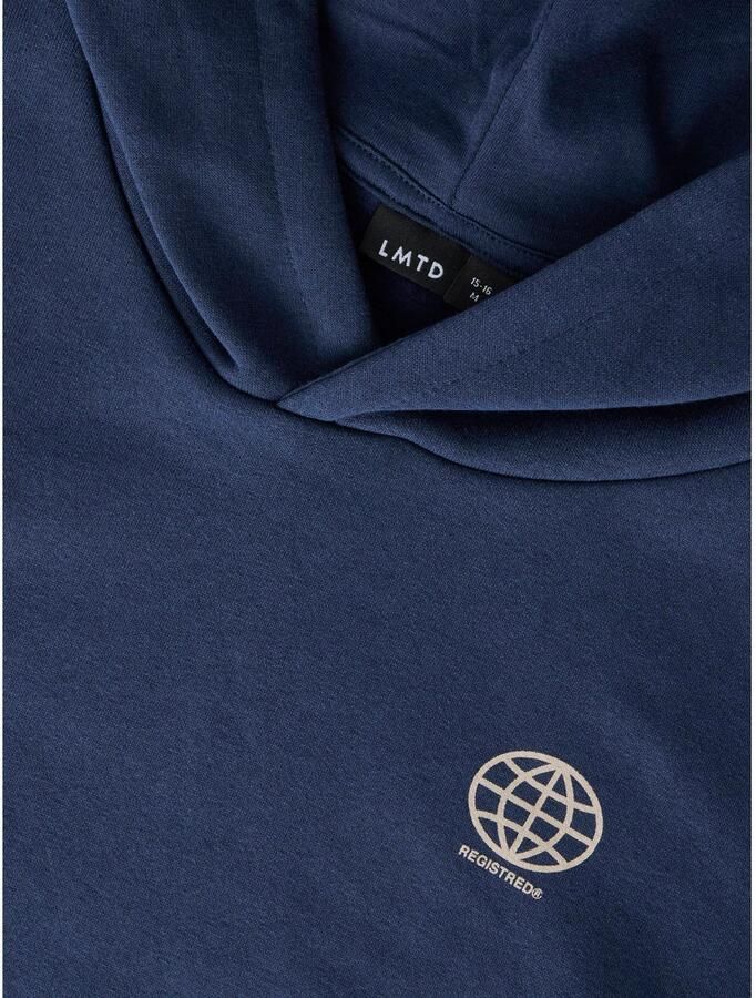 LMTD hoodie met backprint donkerblauw - Foto 2