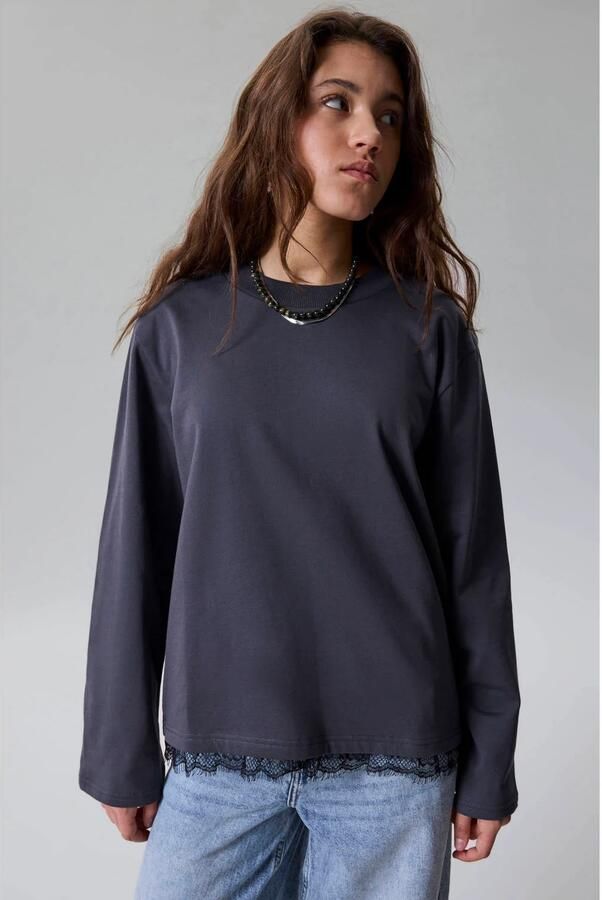 LMTD longsleeve donkergrijs