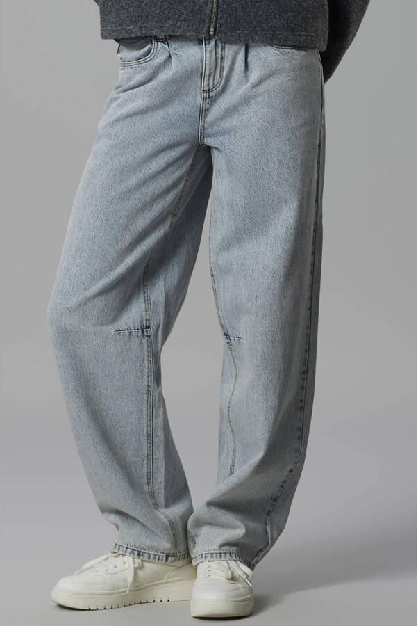 LMTD low waist barrel jeans lichtblauw