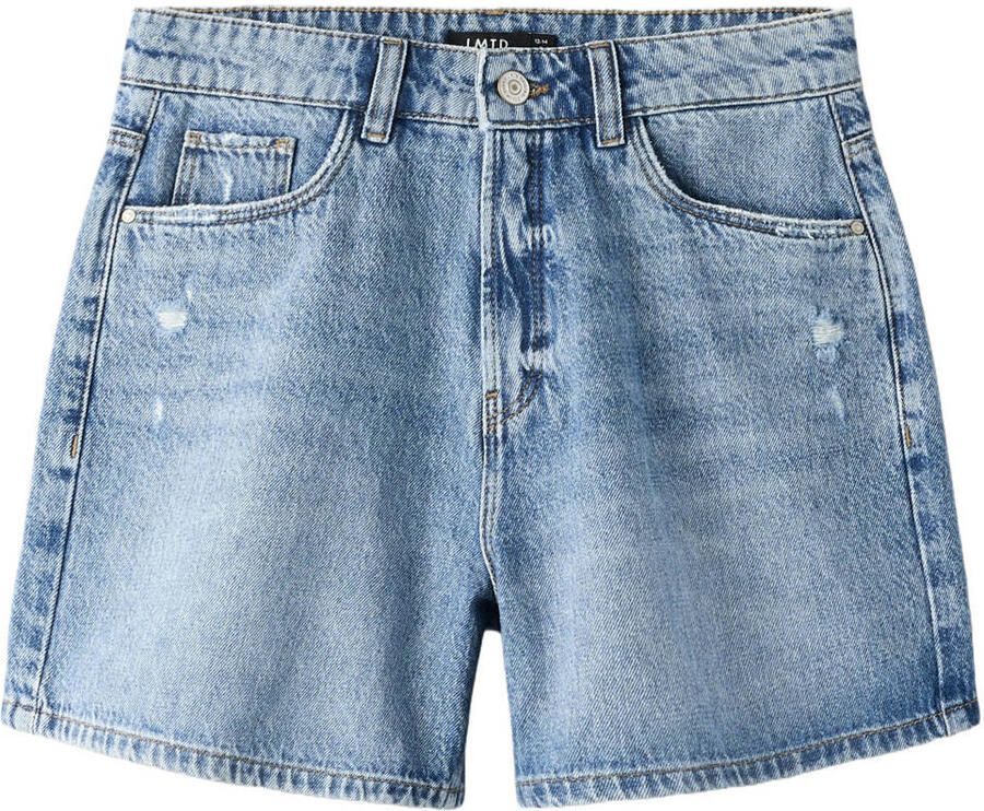 LMTD mom short light blue denim