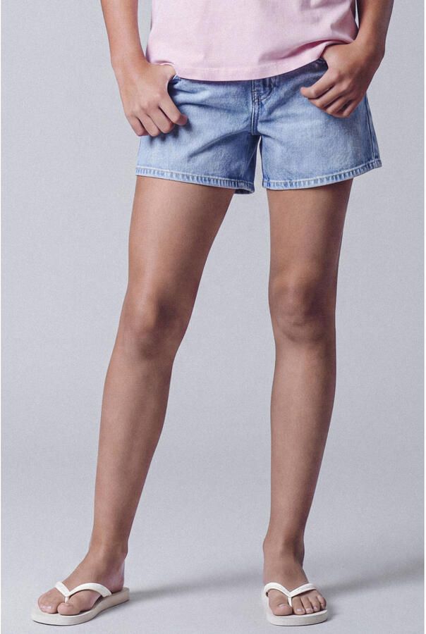 LMTD mom short light blue denim