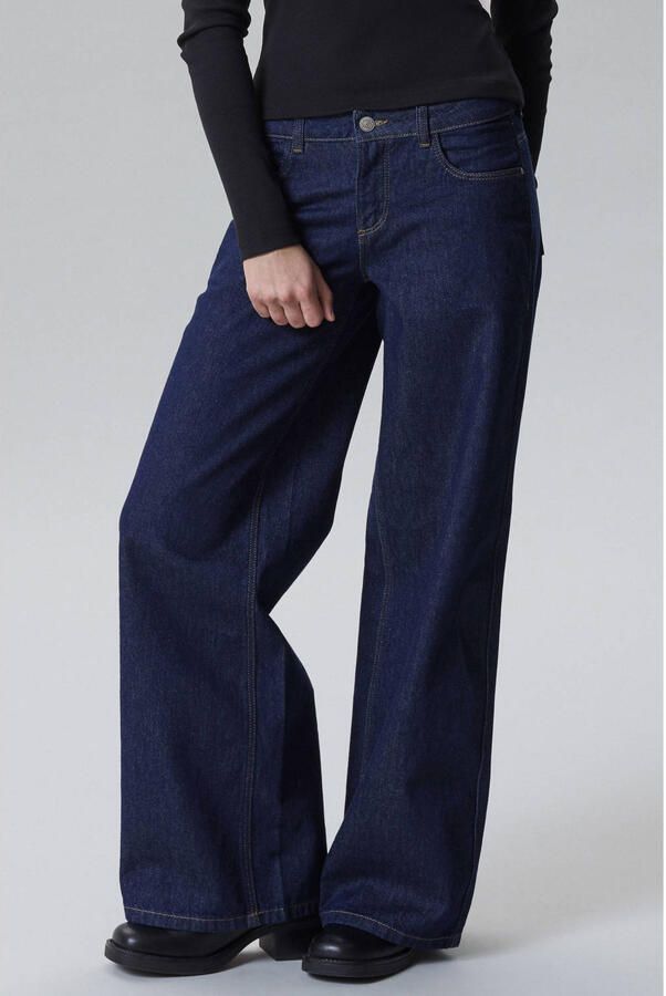 LMTD NLFBIRM low wide leg jeans donkerblauw - Foto 2