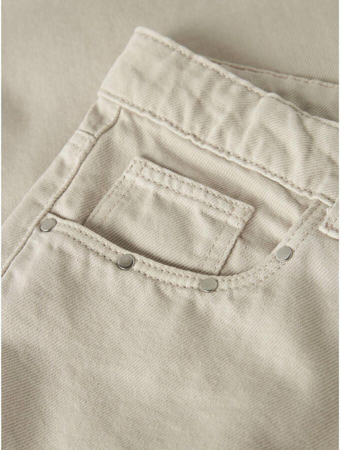LMTD NLFHYEDSTUD wide leg jeans beige - Foto 2