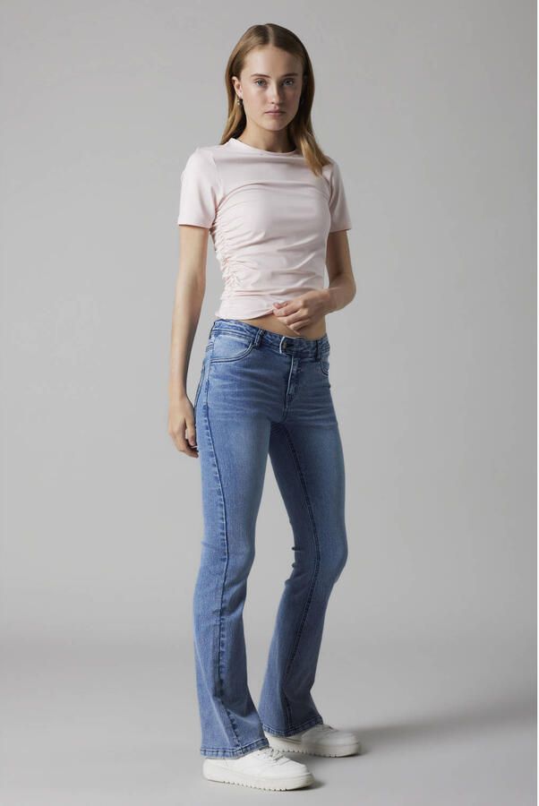 LMTD NLFRARS flared jeans light blue denim