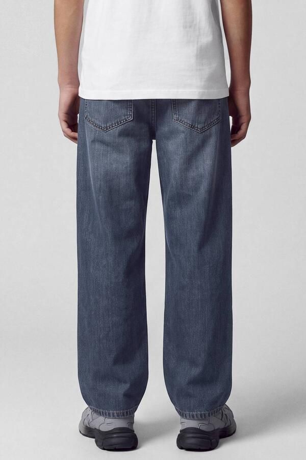 LMTD NLMBEX loose fit jeans donkerblauw Jongens Denim Effen - Foto 2