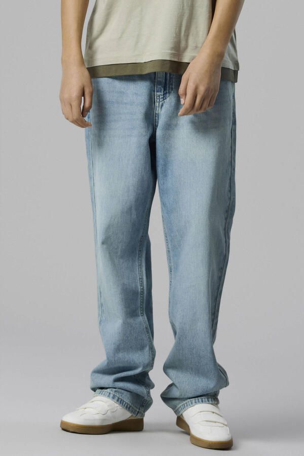 LMTD NLMBEX loose fit jeans lichtblauw