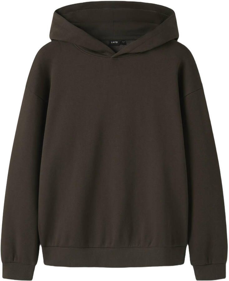 LMTD oversized hoodie donkerbruin