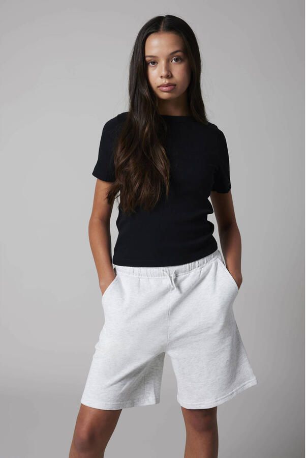 LMTD regular sweatshort grijs melange