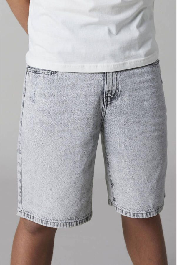 LMTD regular waist short grey denim
