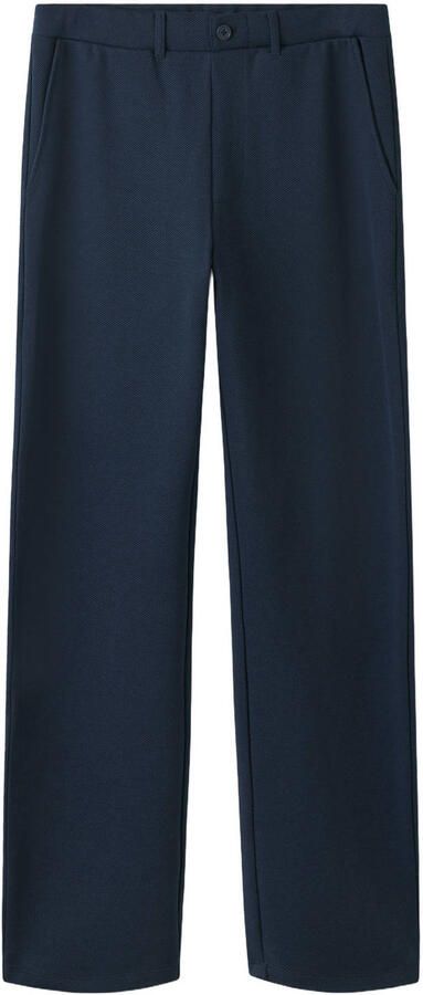 LMTD straight leg casual broek donkerblauw