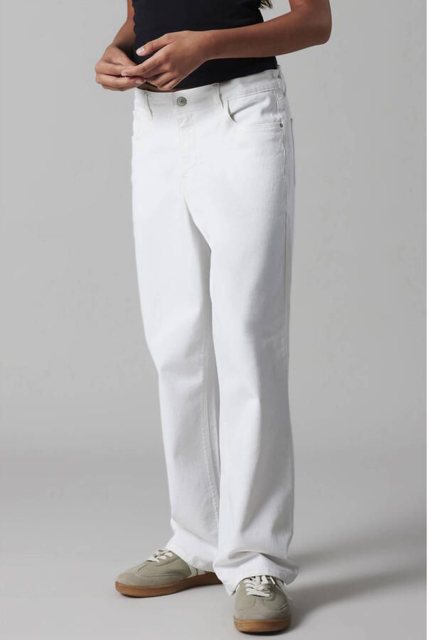 LMTD straight regular waist casual broek wit