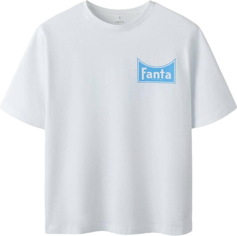 LMTD T-shirt met backprint wit