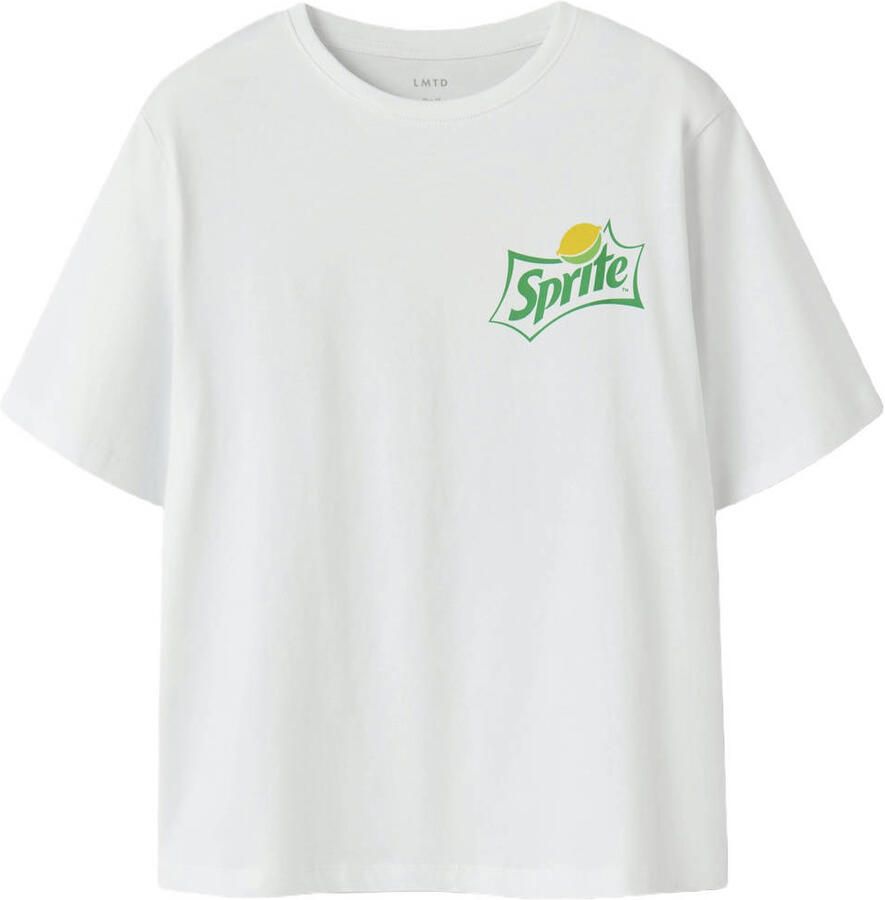 LMTD T-shirt met backprint wit