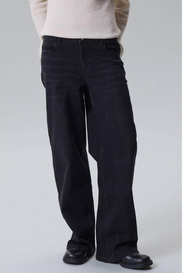 LMTD wide leg jeans zwart